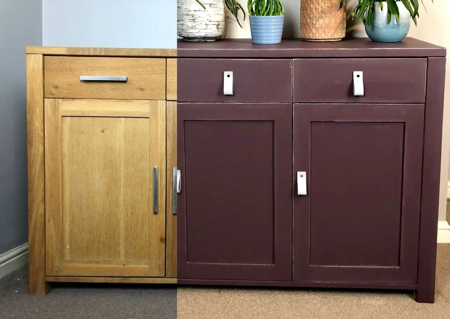 The sideboard sits in the corner of the living room, a bit of a dead space where "stuff" tends to accumulate on the top for no apparent reason. Giving the sideboard a makeover the plan is to transform this dead space.