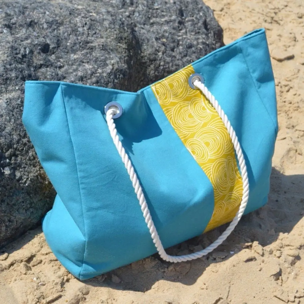Patroon van grote strandtas