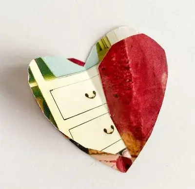hoe je een klein hart van papier maakt