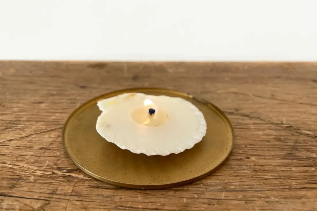 DIY schelpenbijenwaskaarsen