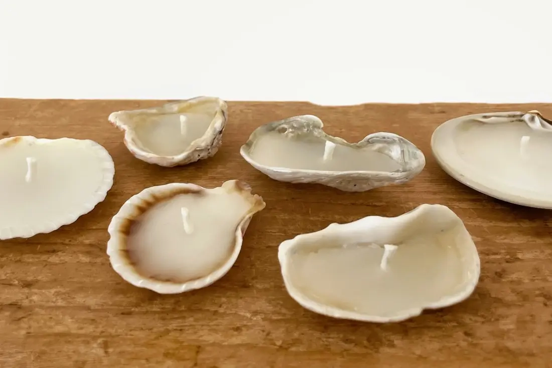 DIY schelpenbijenwaskaarsen