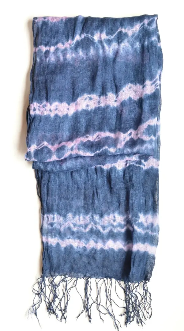 Hoe maak je een shibori-sjaal, doe-het-zelf, tutorial