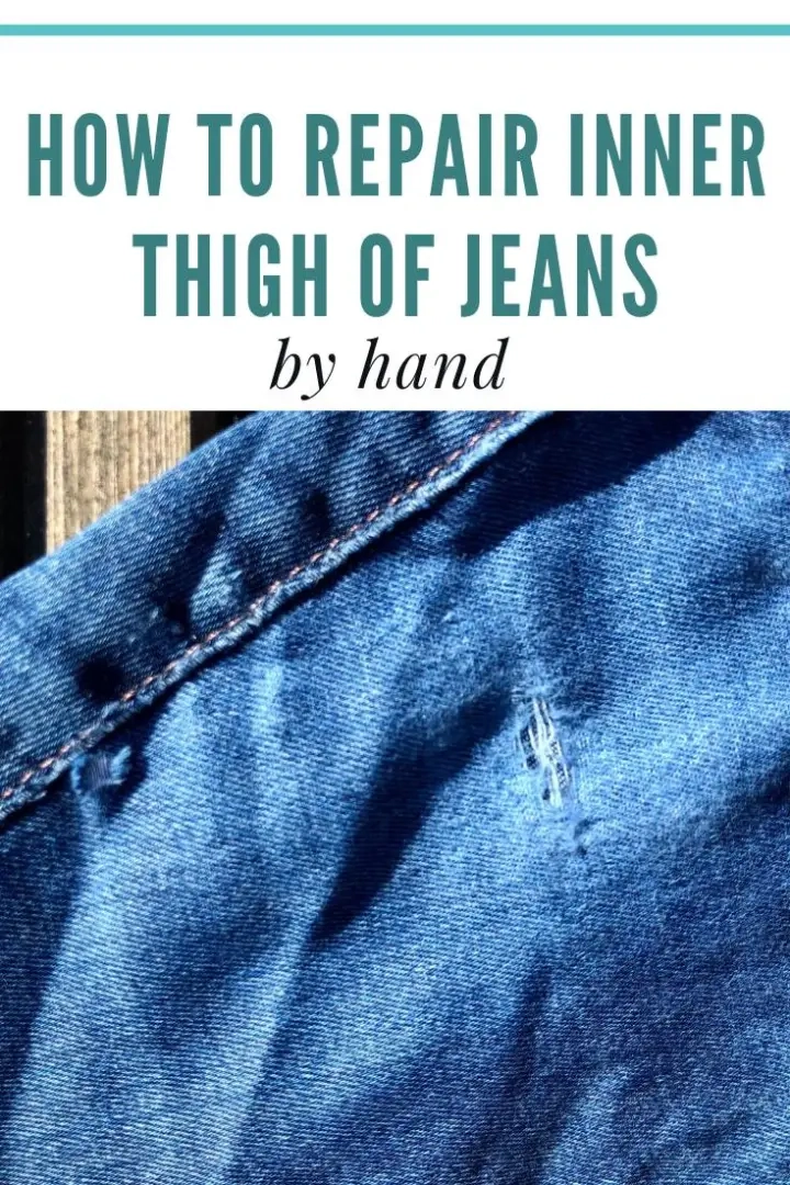 Leer hoe je jeans met de hand kunt repareren, scheuren en gaten. Bewaar je favoriete jeans met deze eenvoudige reparatie aan de binnenkant van het dijbeen.