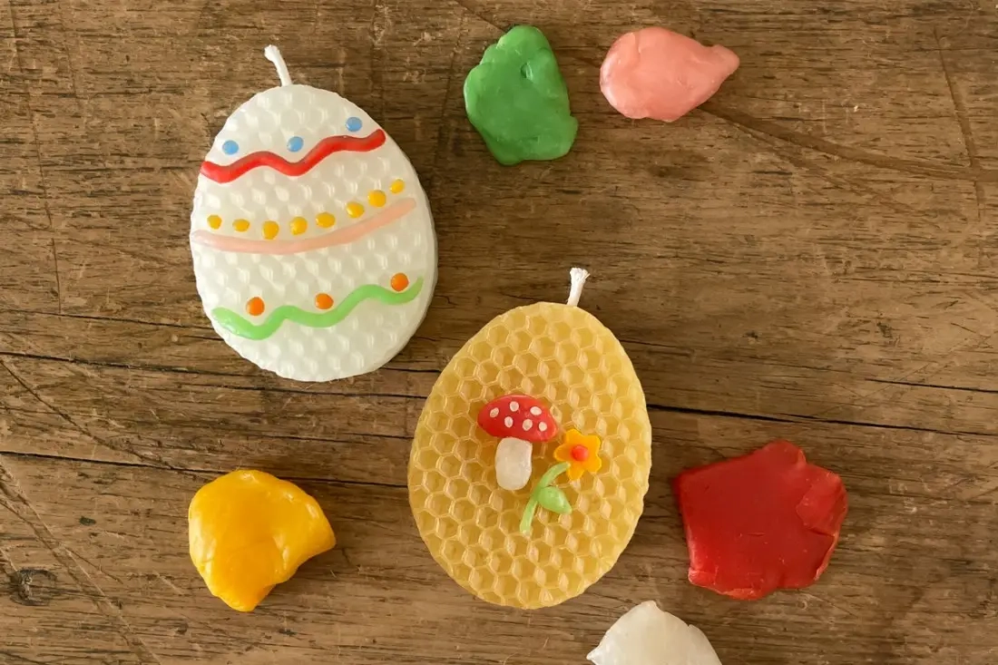 DIY paasei-koekjesvormer bijenwaskaarsen
