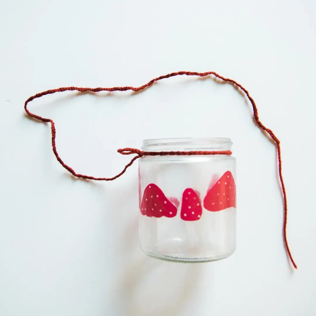 DIY gerecyclede stenen pot paddestoellantaarn