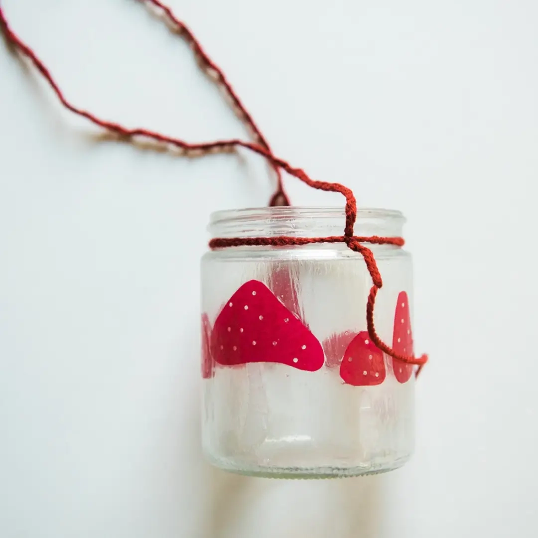 DIY gerecyclede stenen pot paddestoellantaarn