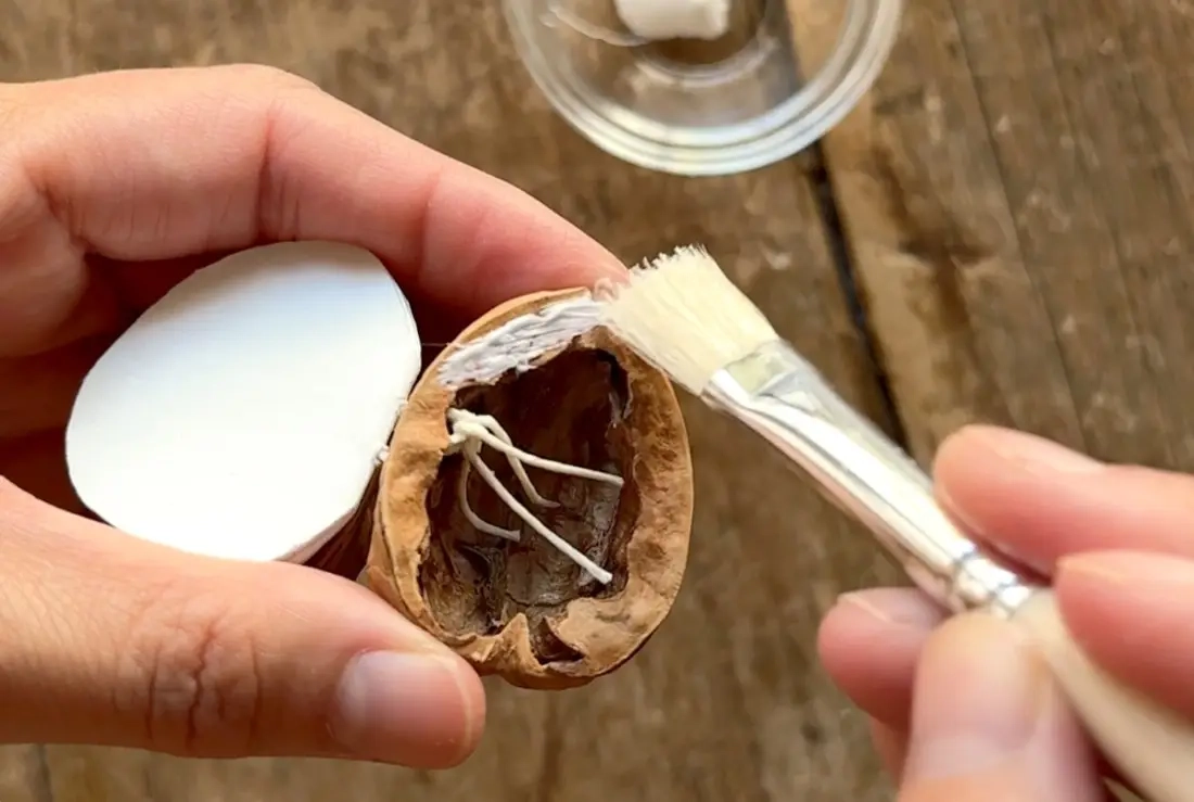 DIY notitieboekjes met notenschelpen