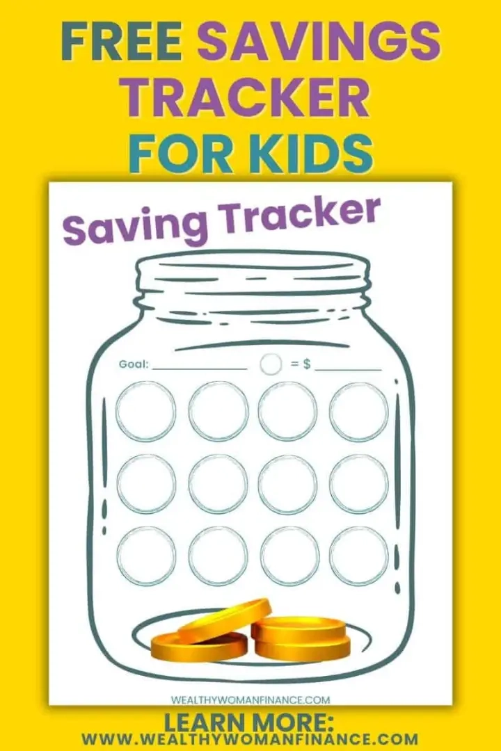 Leer kinderen verstandig te sparen en geld uit te geven met een pdf-sjabloon voor spaartracker voor kinderen