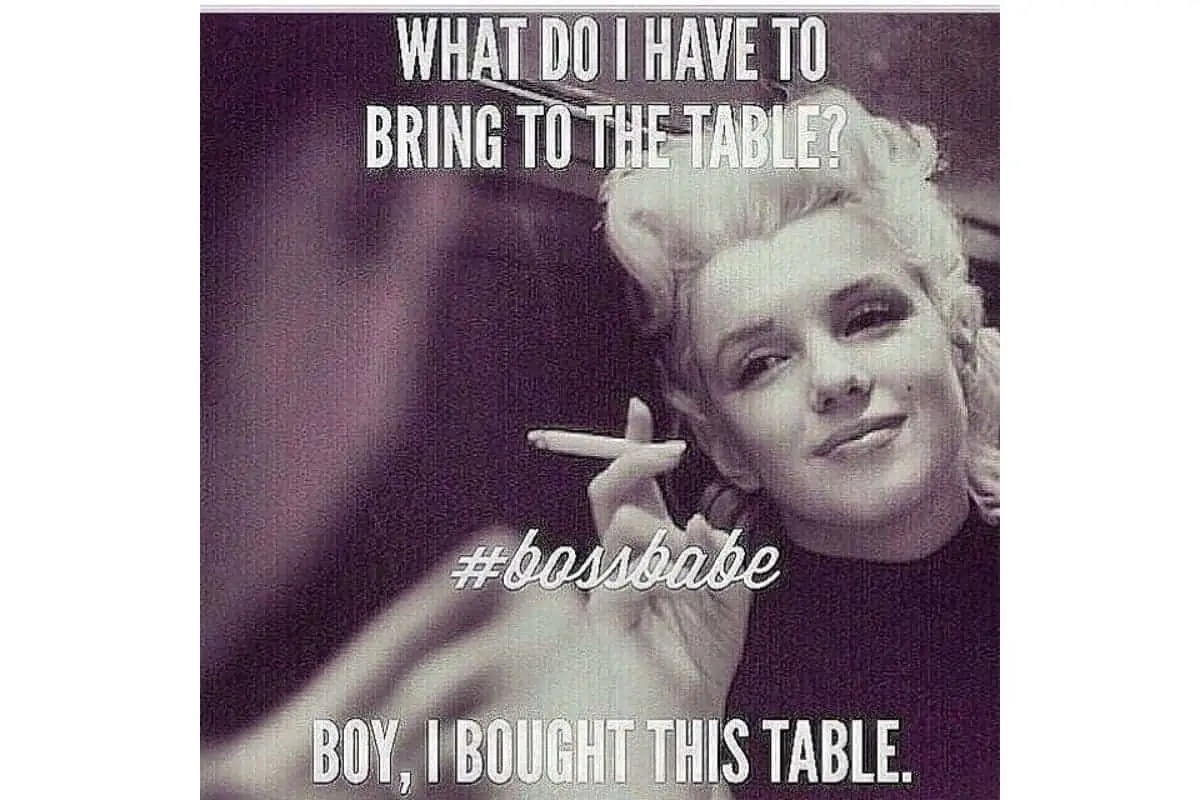 Marilyn Monroe; baas dame