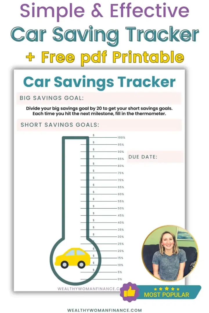 hoe u snel kunt sparen voor een auto met een gratis tracker-afdrukbare nieuwe auto