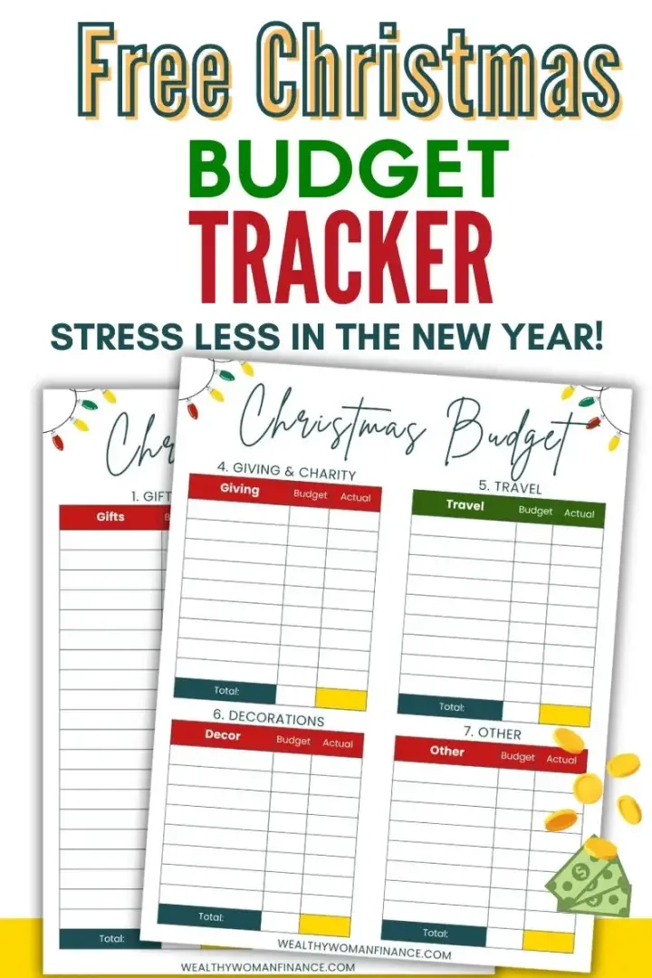Gratis kerstbudgettracker voor de feestdagenpin