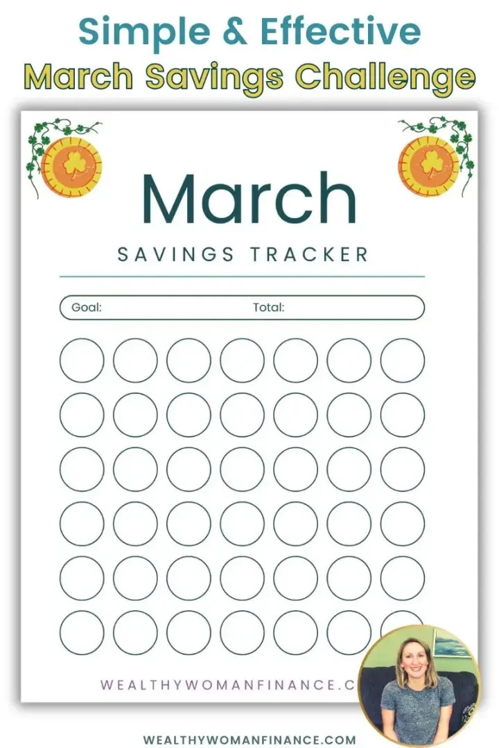 Besparingsuitdaging voor maart printbaar en gratis tracker