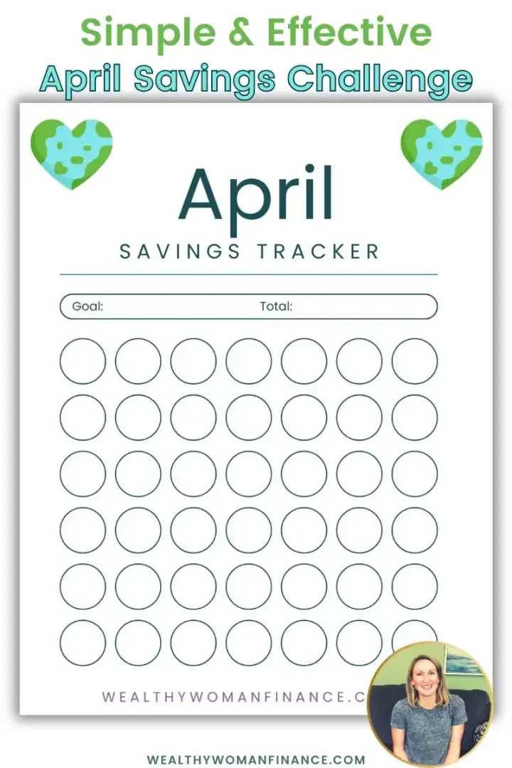 Spaartracker voor april, uitdaging om geld te besparen