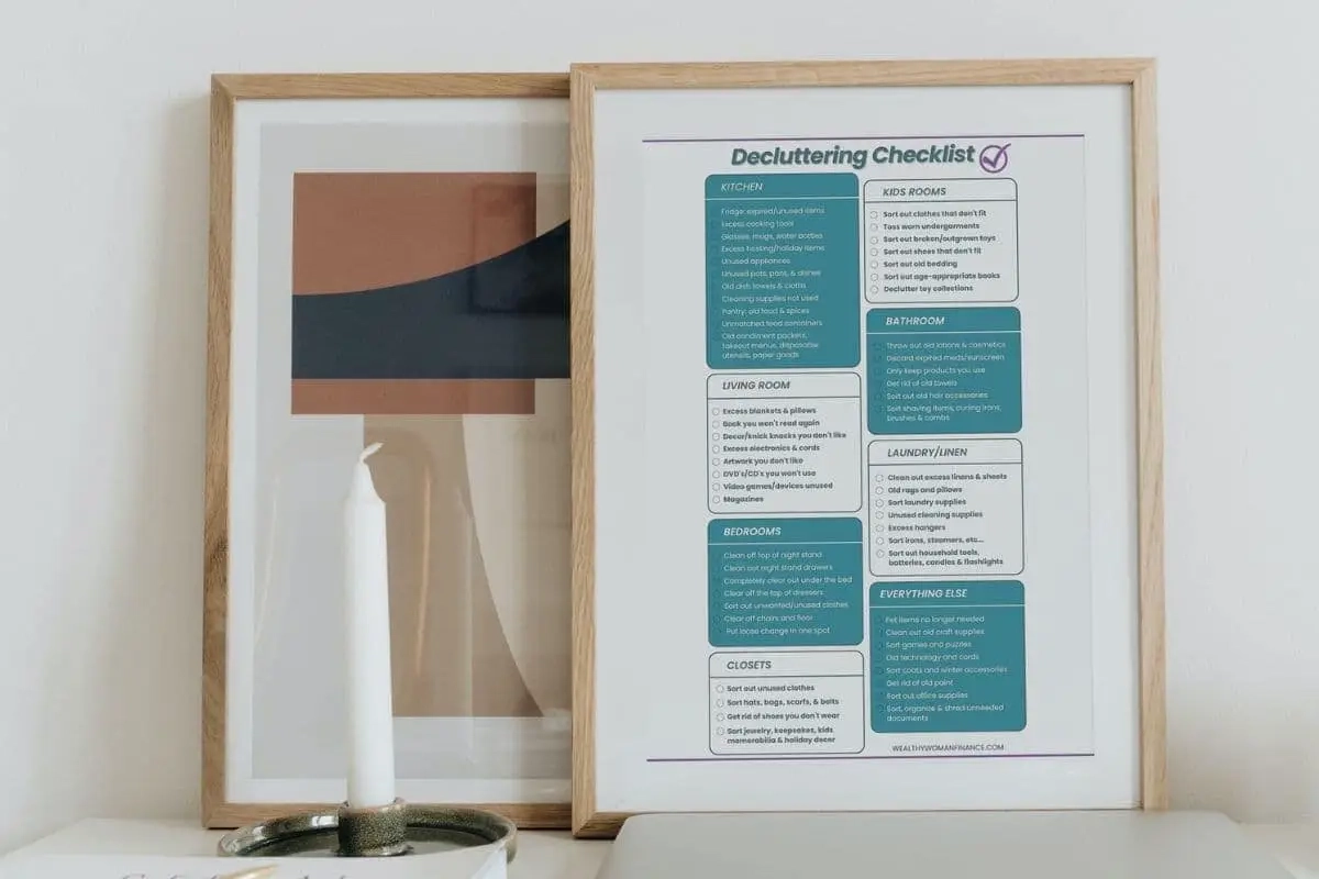 checklist voor het opruimen van uw huis