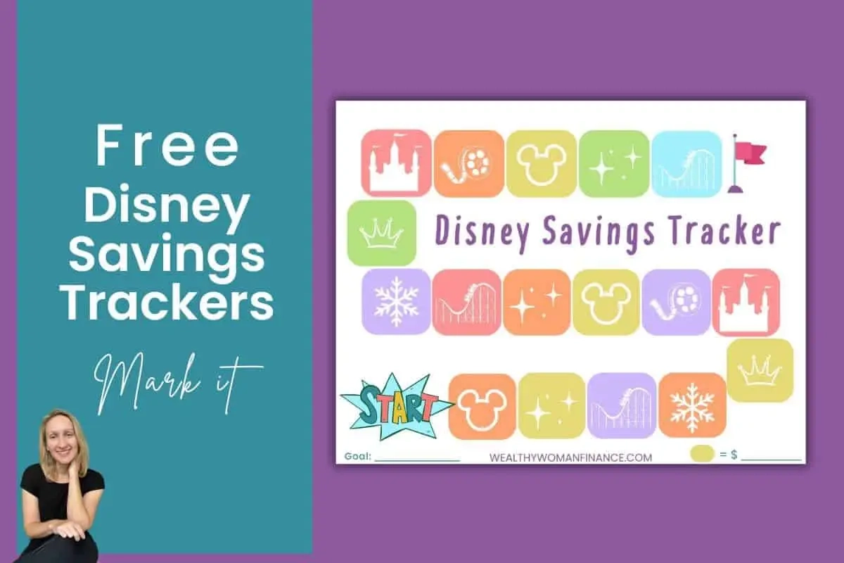 Disney spaaruitdagingsgrafiek gratis pdf afdrukbaar voor vakantiebudgetplanner