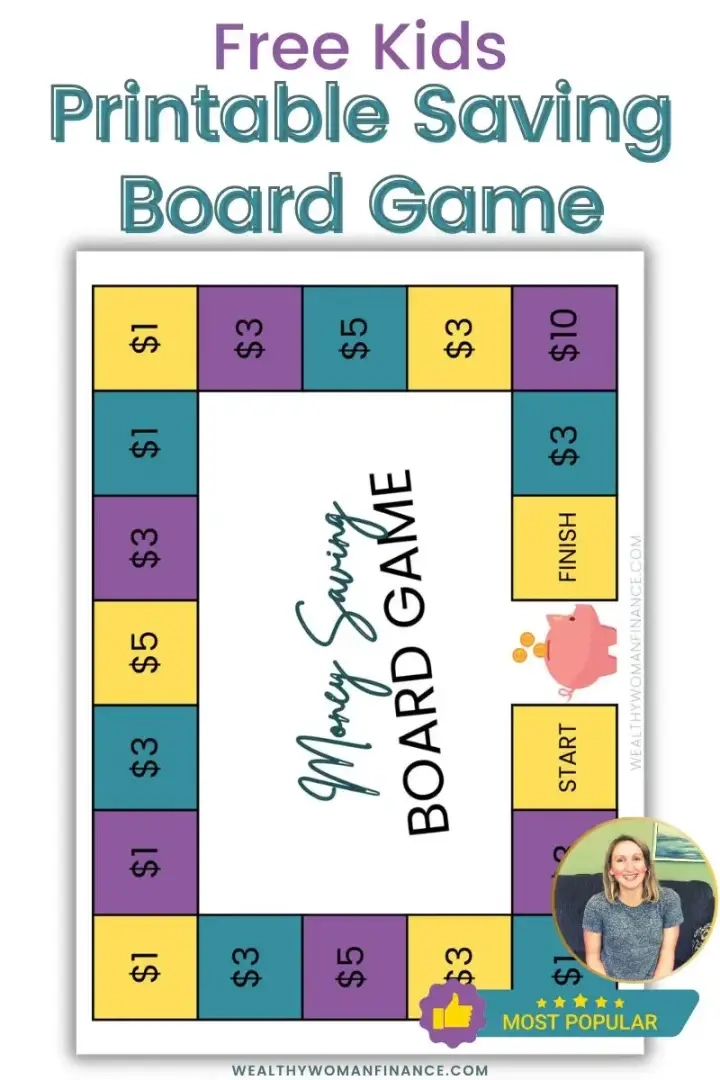 gratis afdrukbaar, geldbesparend bordspel voor kinderen, geweldige spellen voor kinderen en tieners