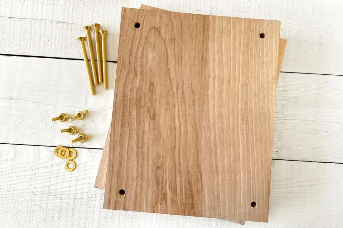 DIY houten bloemenpers