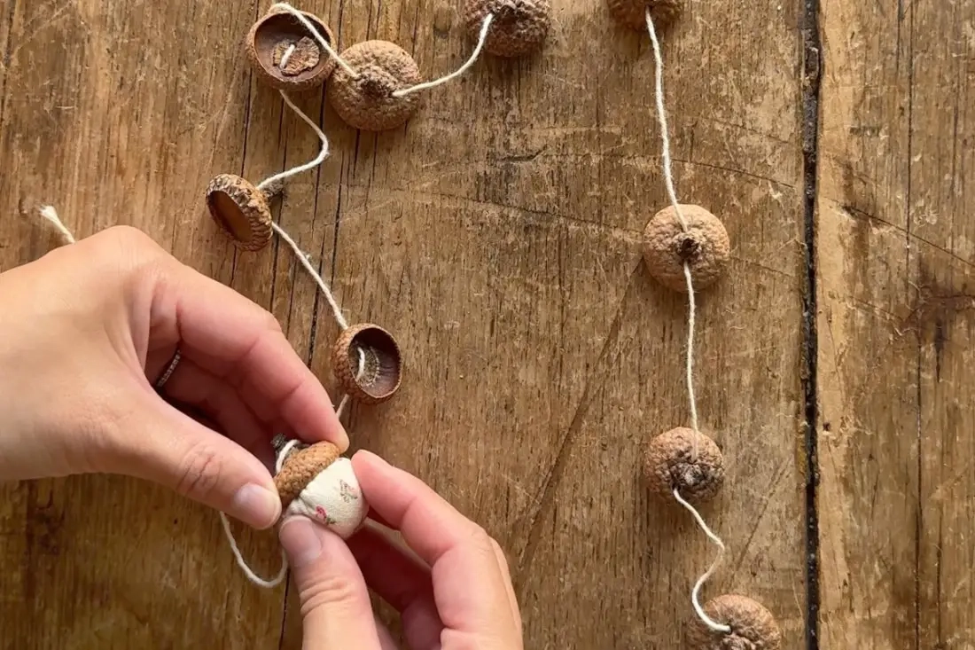 DIY-schroot Eikelslinger en ornamenten