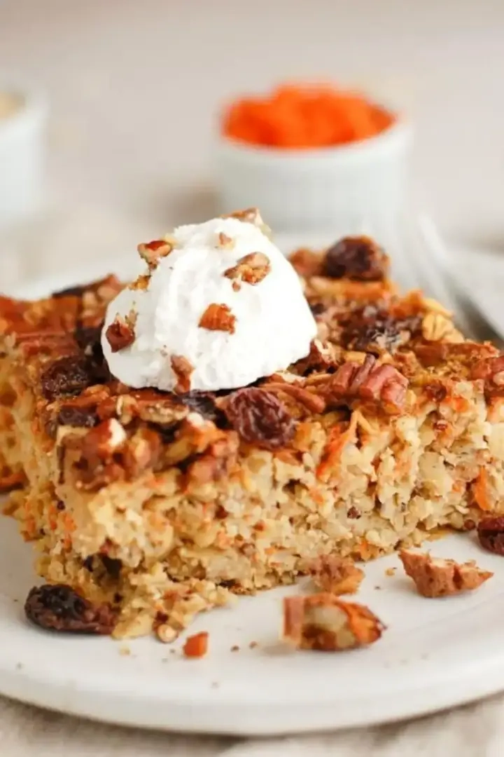 carrotcake gebakken havermout