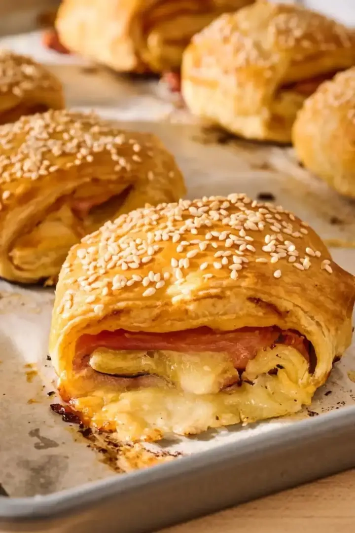 ham- en kaascroissants