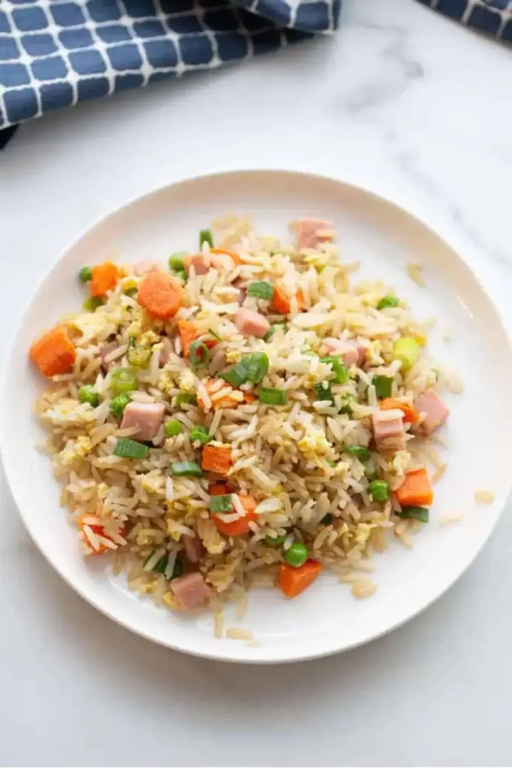 ham gebakken rijst