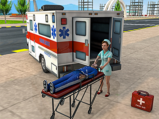 Jeu d’hôpital de secours en ambulance