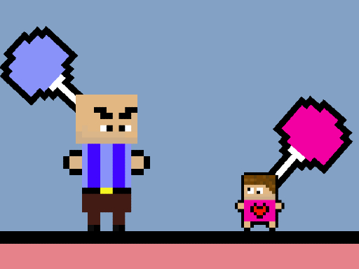 Papa en colère et bébé mignon