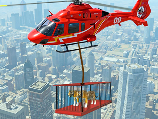 Jeu de Sauvetage en Hélicoptère d’Animaux