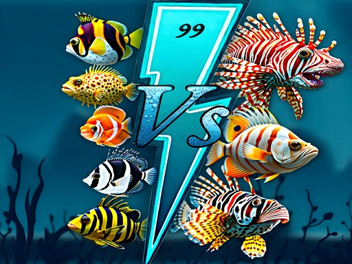 Course de Poissons Aquatiques
