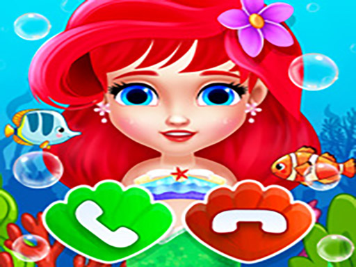 Téléphone de petite princesse sirène