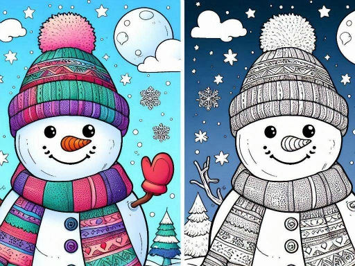 Coloriage d’hiver BTS