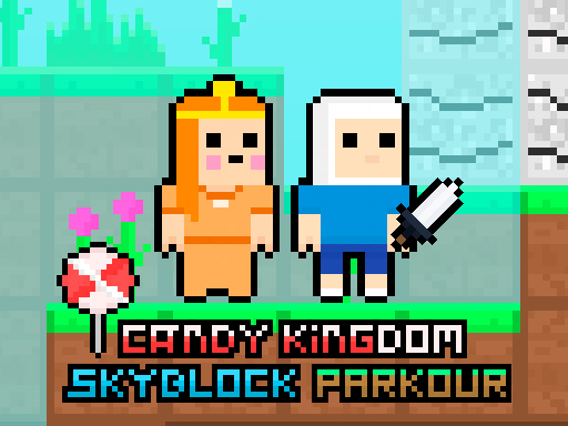 Parcours de parkour du royaume des bonbons Skyblock