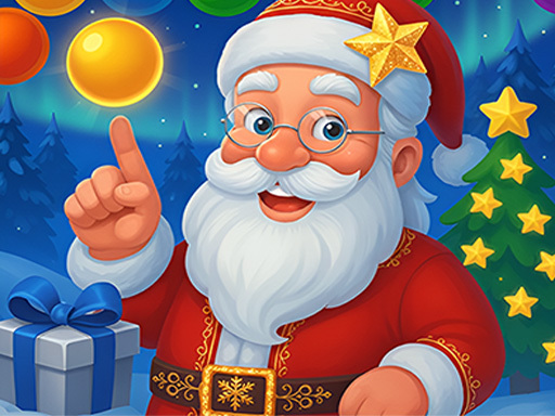 Jeu de tir de bulles de Noël