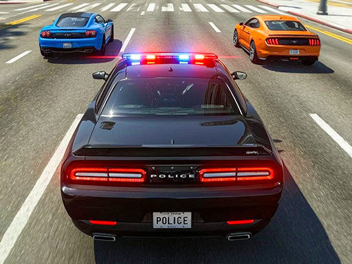 Jeu de Poursuite de Voiture de Police en Ville