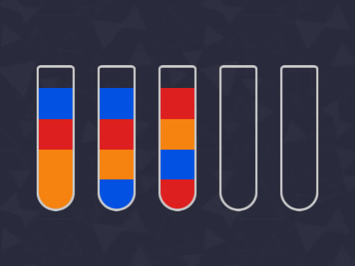 Tri des liquides colorés