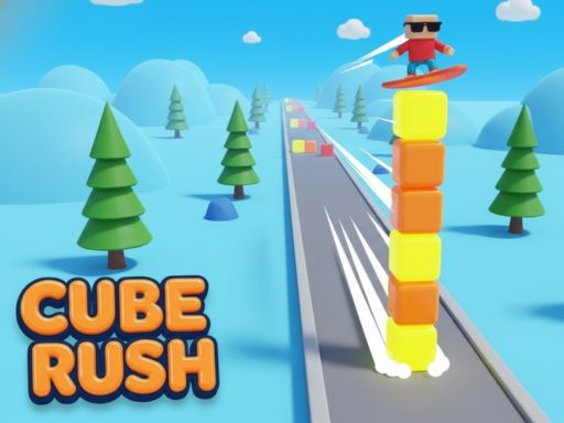 Cube Rush 3D : Survivez à l’Afflux