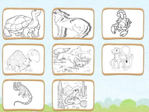 Livre de coloriage des animaux du désert