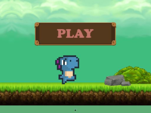 Jeu de saut de dinosaure