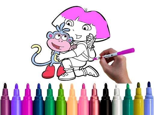 Amusement de coloriage Dora