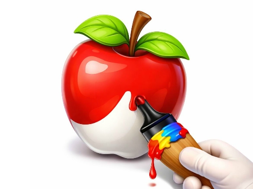 Livre de coloriage facile sur les pommes