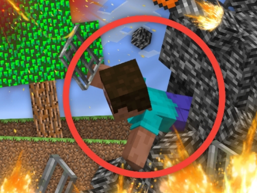 Évasion de la prison dans Mineblock ! Destruction !