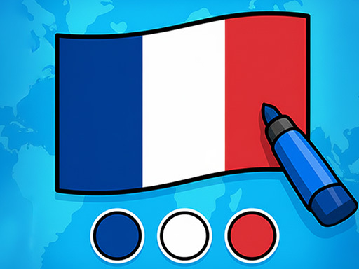 Jeu de Puzzle de Peinture de Drapeaux