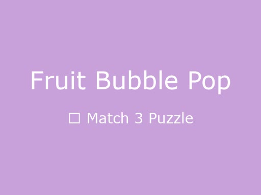Fruits Pop Bulles