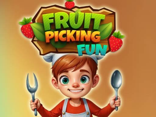 Jeu amusant de cueillette de fruits