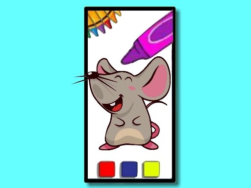 Temps de coloriage avec une souris amusante