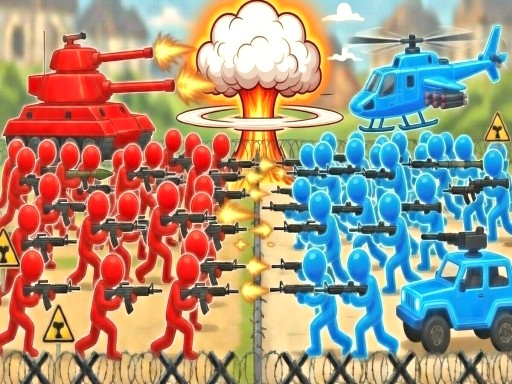 Gun Mob : Course de Stickman