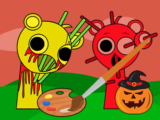 Livre de coloriage Halloween Sprunki
