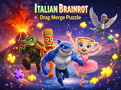 Puzzle de Fusion de Drag d’Italien avec Cérébral
