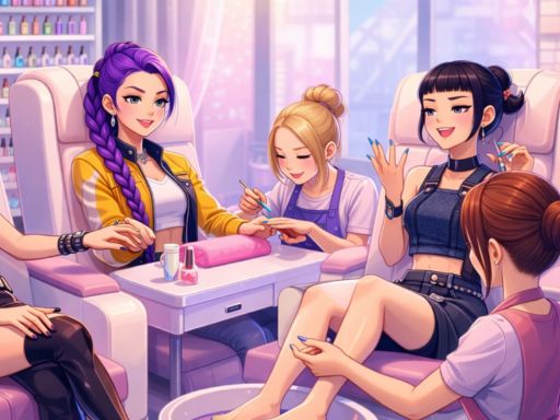 Studio d’ongles des chasseurs de démons K-Pop