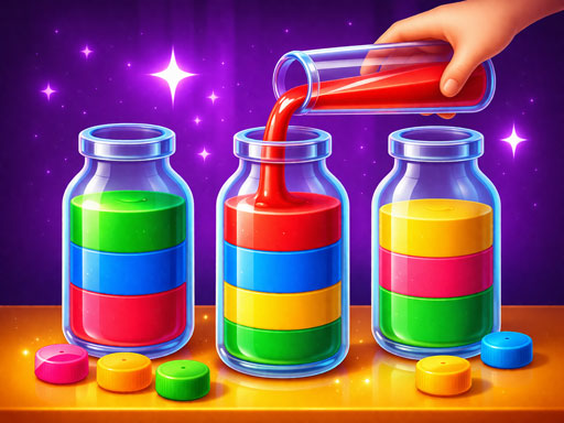 Jeu de Tri d’Eau Magique : Casse-tête de Couleurs
